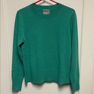 J. Crew Green Crew Neck Sweater
